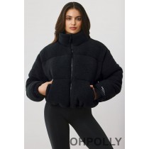 Oh Polly Puffer Jacket in Onyx