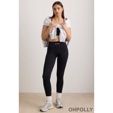 Oh Polly FlexiRib High Waist Leggings in Black