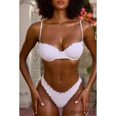 Oh Polly Hipster Bikini Bottoms in White