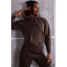 Oh Polly Hooded Sweatshirt in Brown