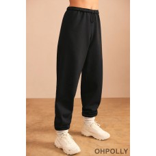 Oh Polly Relaxed Fit Joggers in Black