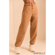 Oh Polly Relaxed Fit Joggers in Chestnut Brown