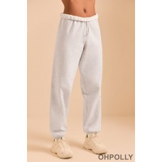 Oh Polly Relaxed Fit Joggers in Heather Grey