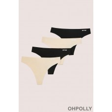 Oh Polly Seamless High Rise Thong Multipack