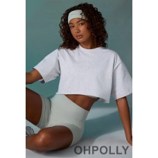 Oh Polly Seamless Rib Super Sculpt Headband in Fog