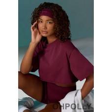 Oh Polly Seamless Rib Super Sculpt Headband in Plum