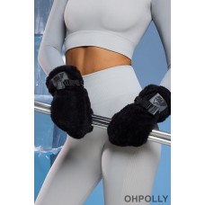 Oh Polly Ski Gloves in Black