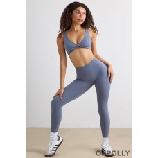 Oh Polly Soft Active High Waist Leggings in Slate Grey