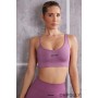 Oh Polly Asymmetric Sports Bra in Mauve